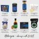 Zum Valentinstag blue (großer Liebesgruß Likör Müsli Nougat Pralinen Kaffee & mehr) - Feinkost-Set, XXL-Geschenkkorb Gourmet