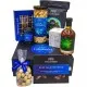 Zum Valentinstag blue (großer Liebesgruß Likör Müsli Nougat Pralinen Kaffee & mehr) - Feinkost-Set, XXL-Geschenkkorb Gourmet