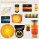 Happy birthday yellow (großer Geburtstagsgruß Schoki, Pralinen, Duftkerze, Müsli, Kaffee & mehr) - Feinkost-Set, XXL-Geschenkkorb Gourmet