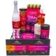 Happy birthday pink (großer Geburtstagsgruß Sekt, Pralinen, Nougat, Müsli Duftkerze & viel mehr) - Feinkost-Set, XXL-Geschenkkorb Gourmet