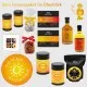 Power Booster (großer Powergruß Öl, Essig, Kaffee, Eistee, Nougat, Pralinen, Schoki & mehr) - Feinkost-Set, XXL-Geschenkkorb Gourmet