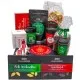 Frohe Weihnachten (große Selektion Pralinen, Pasta, Lebkuchen, Nougat, Duftkerze, Tee & mehr) - Feinkost-Set, XXL-Geschenkkorb Gourmet
