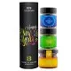 Happy New Year (veganes Mitbringsel Tee, Konfitüre & Gewürz) - Feinkost-Set, 3x Miniglas Geschenkdose