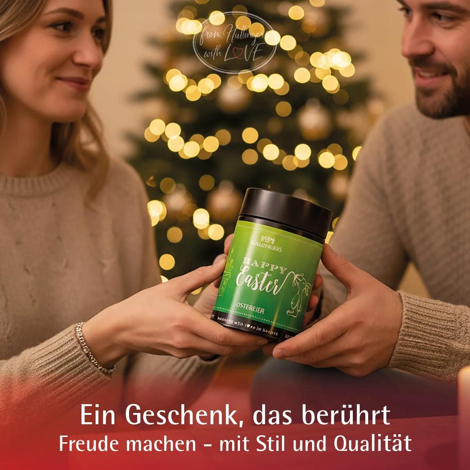 Happy Easter - Pralinen-Osterei, ohne Alkohol handmade