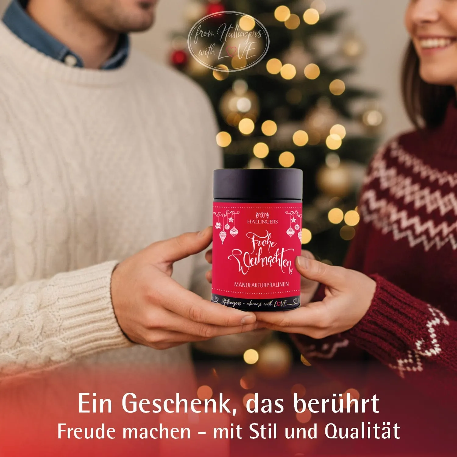 Frohe Weihnachten - Pralinen, ohne Alkohol handmade