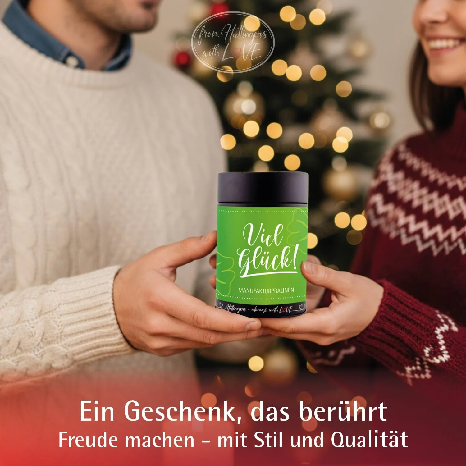 Viel Glück - Pralinen, ohne Alkohol handmade