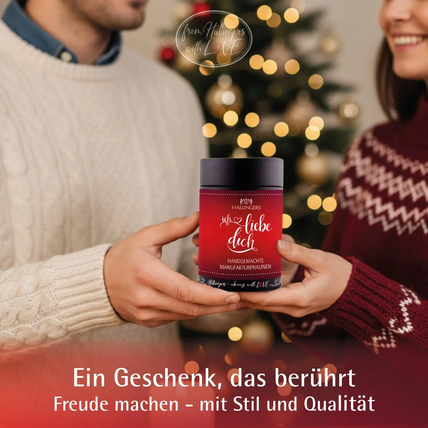 Ich liebe Dich - Pralinen, ohne Alkohol handmade