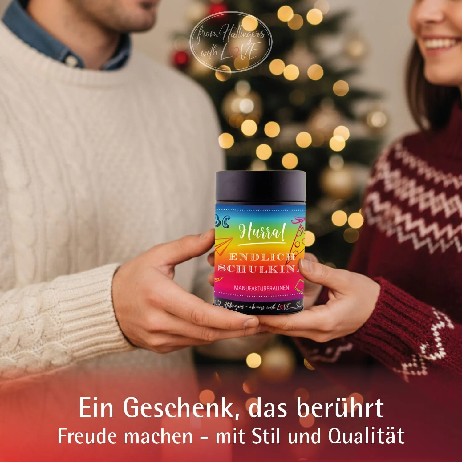 Hurra! Endlich Schulkind - Pralinen, ohne Alkohol handmade