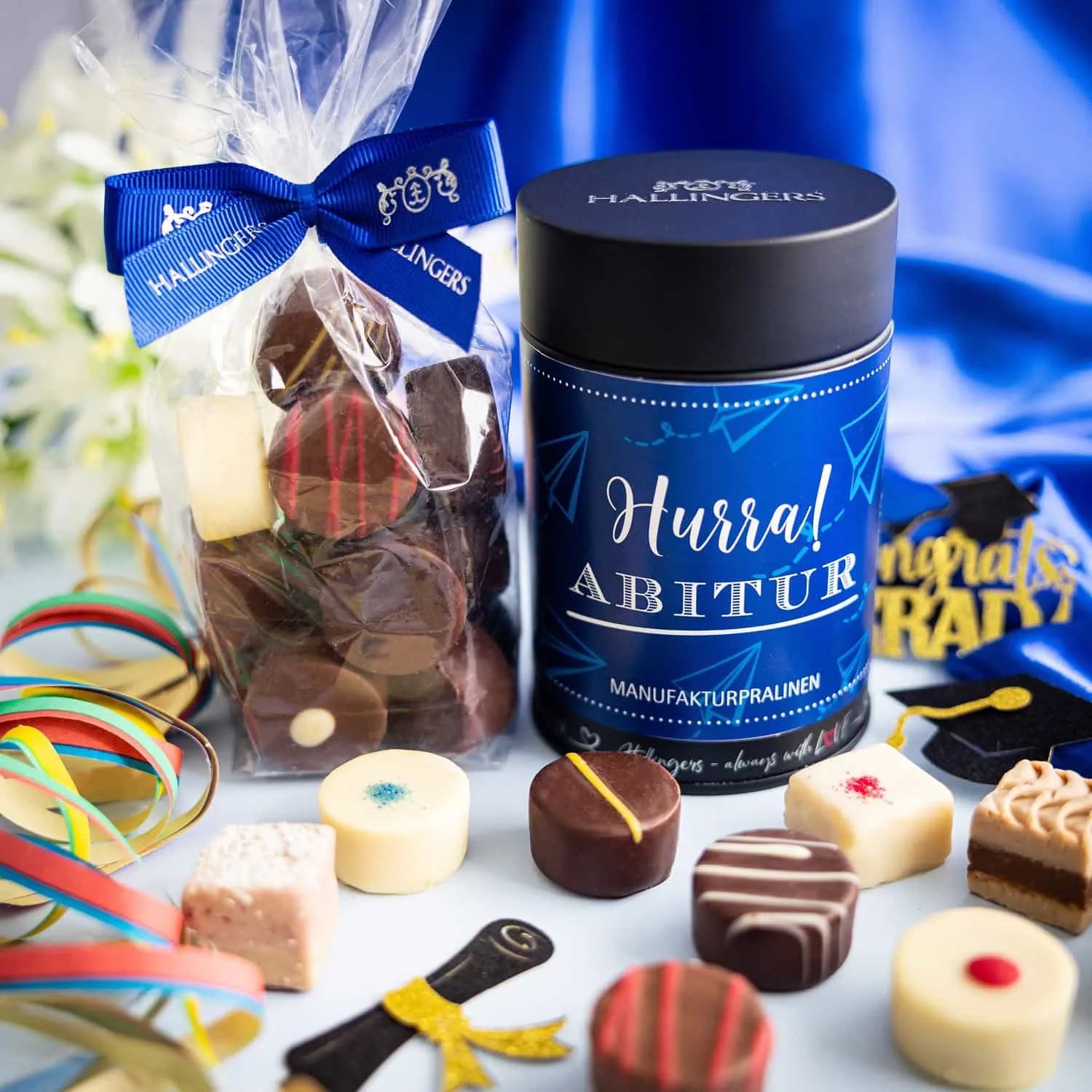 PRALINEN IN DER GESCHENKDOSE OHNE ALKOHOL - Edle handgemachte Pralinen aus feinstem Confiserie-Edelkakao, stilvoll verpackt in einer hochwertigen Geschenkdose. Perfekt als exklusives Geschenk für besondere Genussmomente