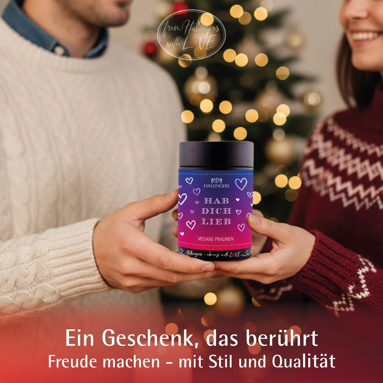Hab Dich lieb - Vegane Pralinen, mit & ohne Alkohol