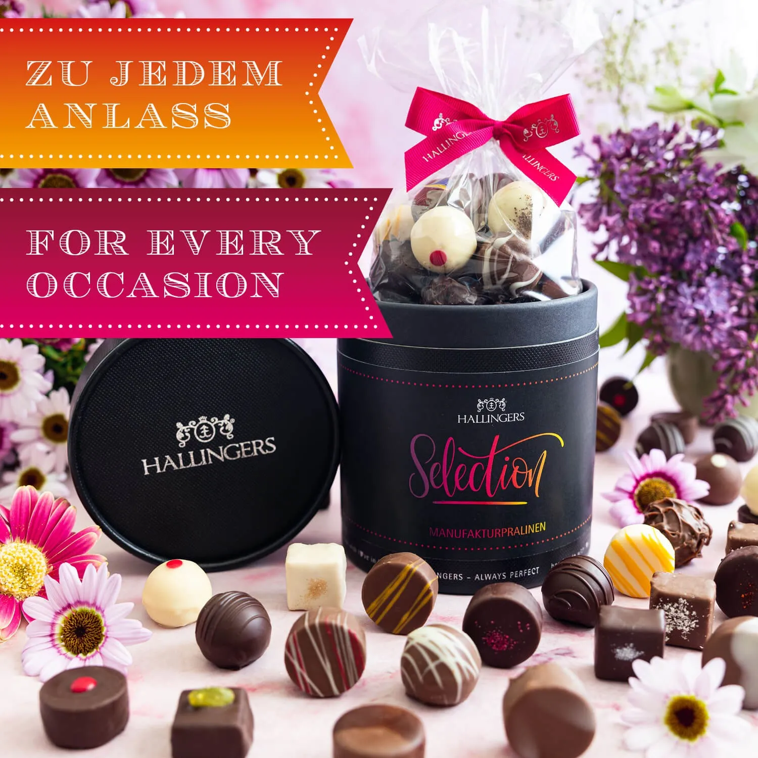 HANDWERK STATT MASSENWARE - Edition \Selection\: Vergiss billig produzierte Standard-Pralinen mit schöner Verpackung - entscheidend ist nicht nur der erste Eindruck, sondern der Geschmack, der noch lange in Erinnerung bleibt