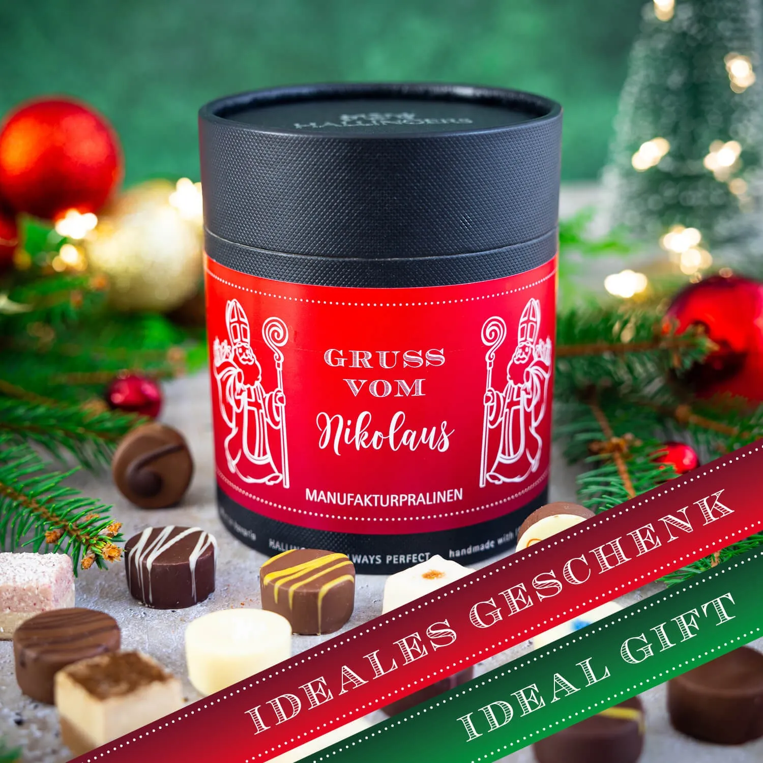 HANDWERK STATT MASSENWARE - Edition \Gruß vom Nikolaus\: Vergiss billig produzierte Standard-Pralinen mit schöner Verpackung - entscheidend ist nicht nur der erste Eindruck, sondern der Geschmack, der noch lange in Erinnerung bleibt