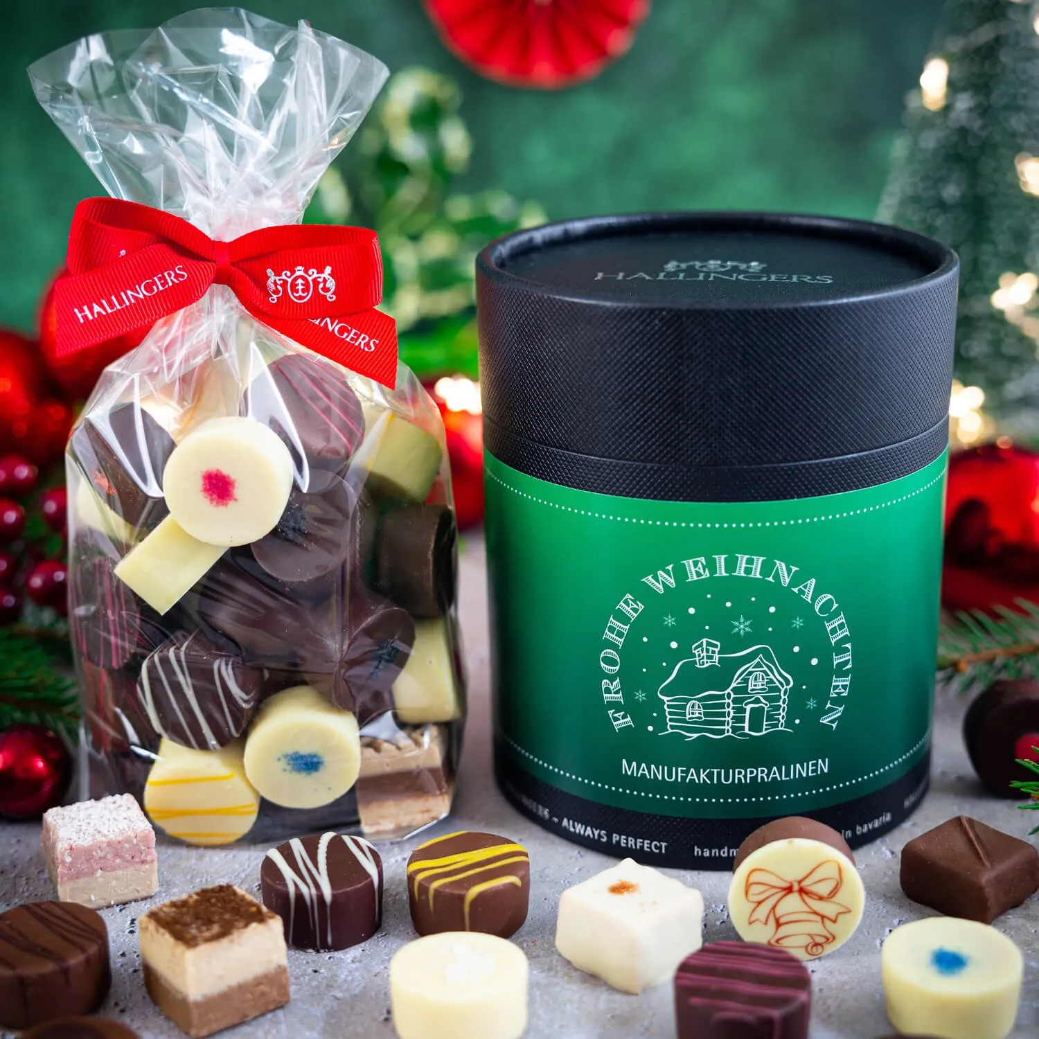 PRALINEN IN DER GESCHENKDOSE OHNE ALKOHOL - Edle handgemachte Pralinen aus feinstem Confiserie-Edelkakao, stilvoll verpackt in einer hochwertigen XXL-Geschenkdose. Perfekt als exklusives Geschenk für besondere Genussmomente