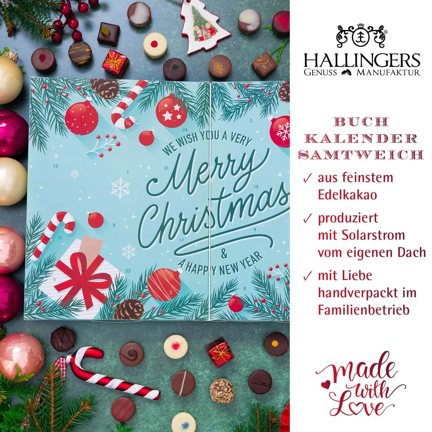 HANDWERK STATT MASSENWARE - Edition \Classical Christmas\: Vergiss billig produzierte Standard-Pralinen mit schöner Verpackung - entscheidend ist nicht nur der erste Eindruck, sondern der Geschmack, der noch lange in Erinnerung bleibt