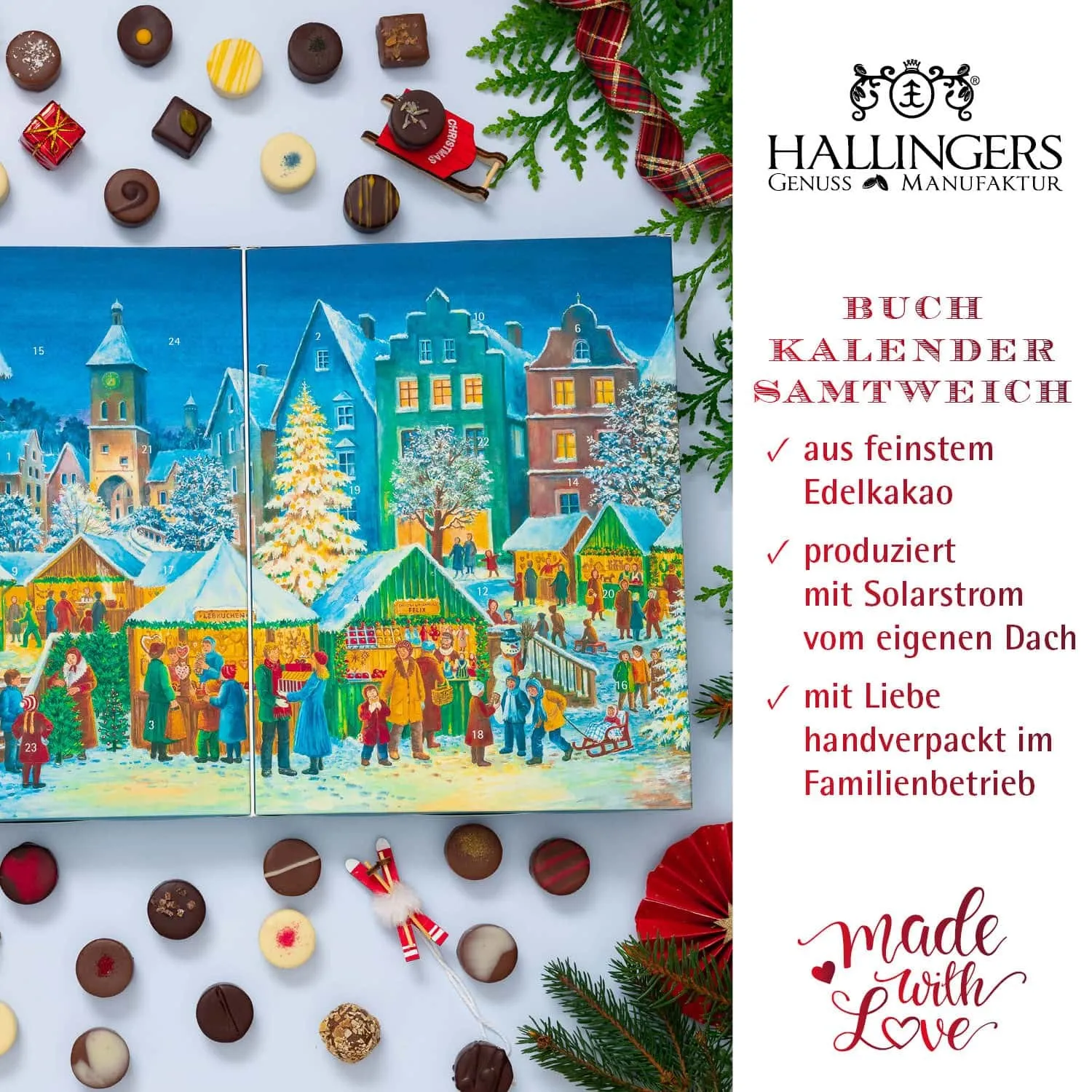 HANDWERK STATT MASSENWARE - Edition \Weihnachtsmarkt\: Vergiss billig produzierte Standard-Pralinen mit schöner Verpackung - entscheidend ist nicht nur der erste Eindruck, sondern der Geschmack, der noch lange in Erinnerung bleibt