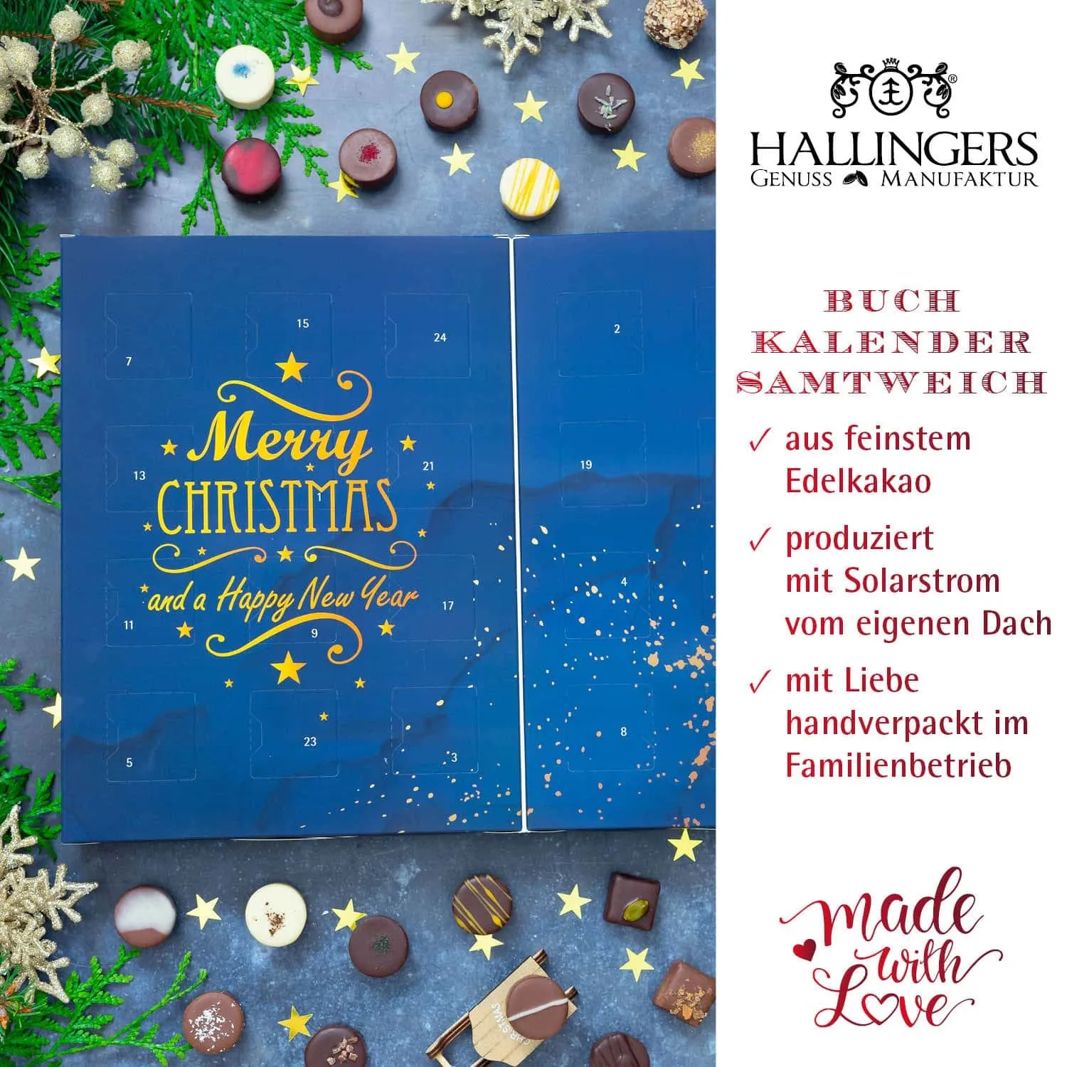 HANDWERK STATT MASSENWARE - Edition \Christmas Time\: Vergiss billig produzierte Standard-Pralinen mit schöner Verpackung - entscheidend ist nicht nur der erste Eindruck, sondern der Geschmack, der noch lange in Erinnerung bleibt