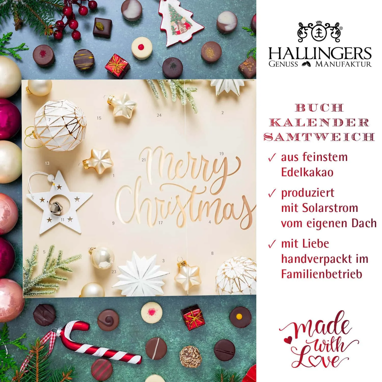 HANDWERK STATT MASSENWARE - Edition \White Christmas\: Kein veganer Kompromiss, sondern Pralinen auf einem Niveau, das selbst überzeugte Schokoladenliebhaber überrascht und industrielle Standardware alt aussehen lässt