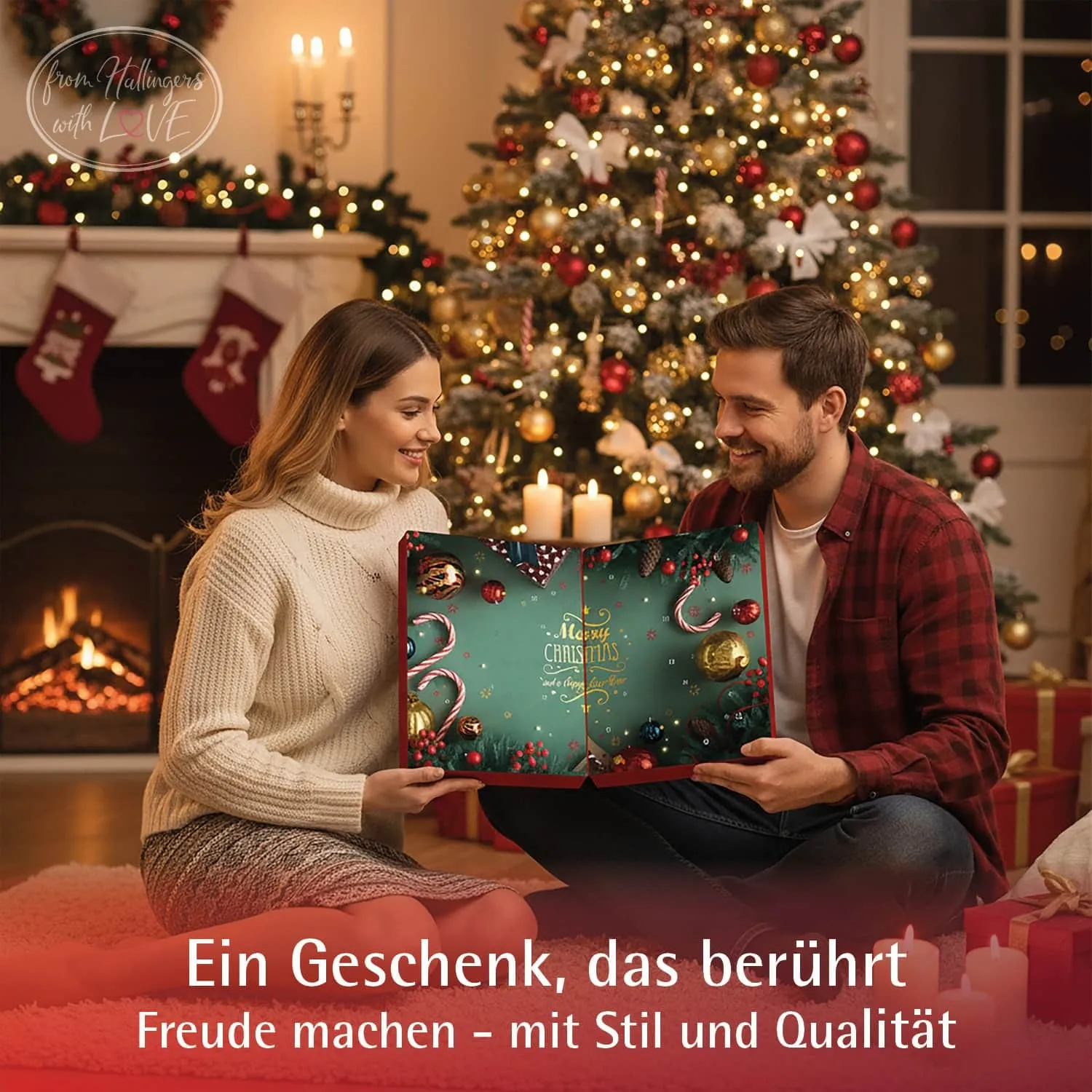 Adventskalender Sweet Christmas - Vegane Pralinen, mit & ohne Alkohol