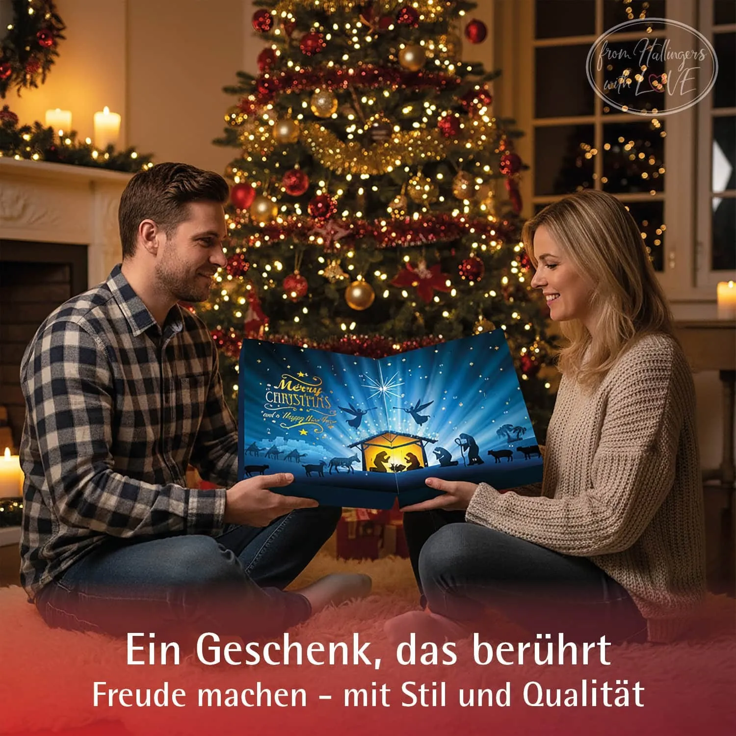 Adventskalender Heiligabend - Pralinen, ohne Alkohol handmade
