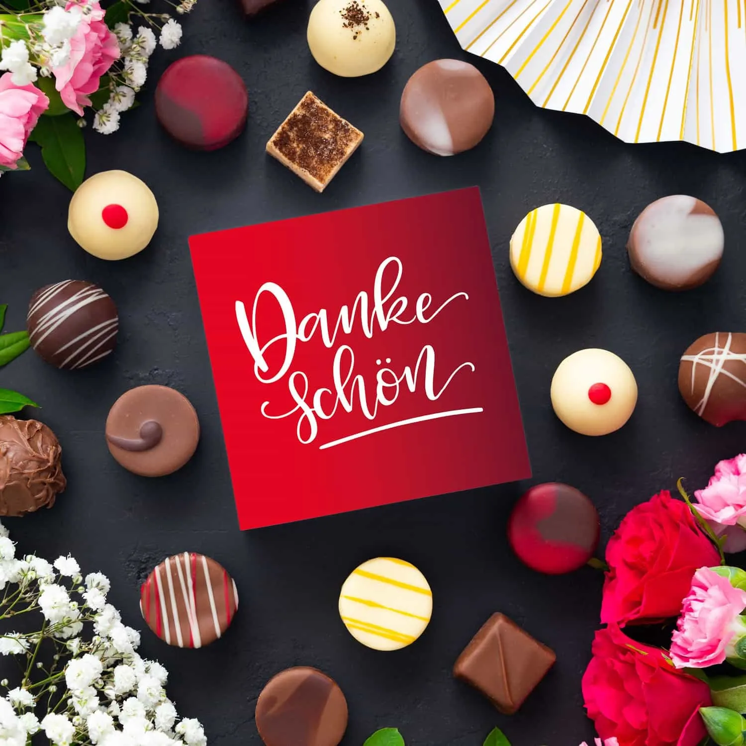 PRALINEN GESCHENKBOX OHNE ALKOHOL - Edle handgemachte Pralinen aus feinstem Confiserie-Edelkakao, stilvoll verpackt in einer hochwertigen Geschenkbox. Exklusiver Schokoladengenuss für besondere Anlässe & genussvolle Momente