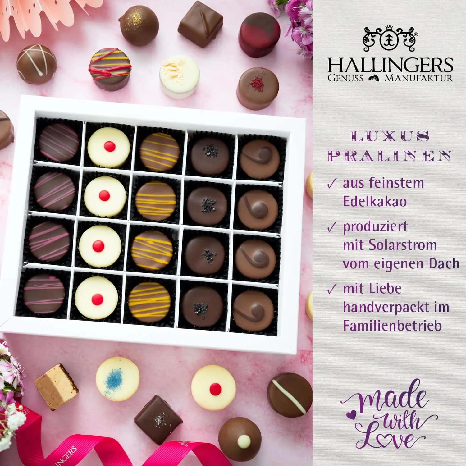 HANDWERK STATT MASSENWARE - Edition \Frohe Ostern\: Vergiss billig produzierte Standard-Pralinen mit schöner Verpackung - entscheidend ist nicht nur der erste Eindruck, sondern der Geschmack, der noch lange in Erinnerung bleibt