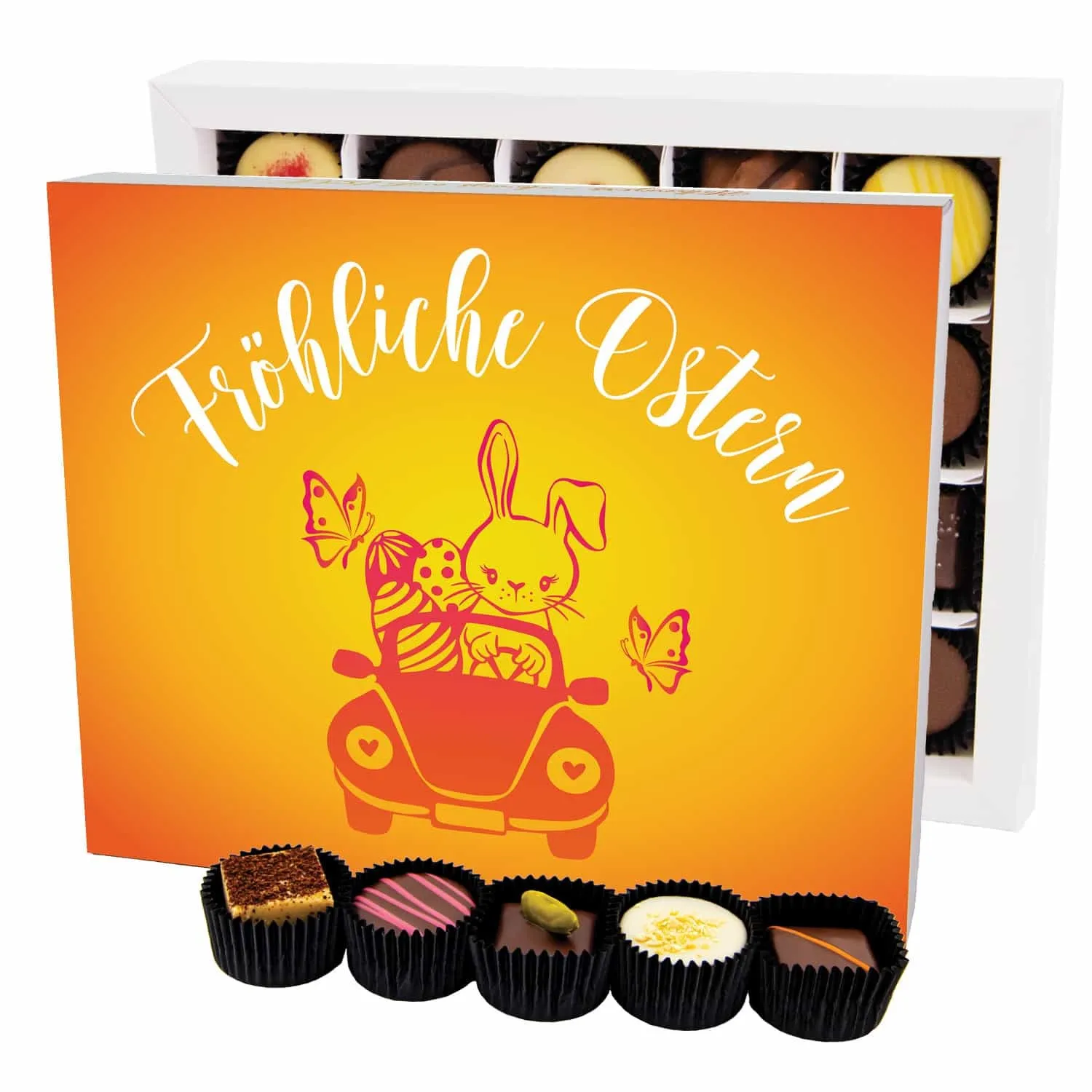 Fröhliche Ostern XL - Pralinen, ohne Alkohol handmade