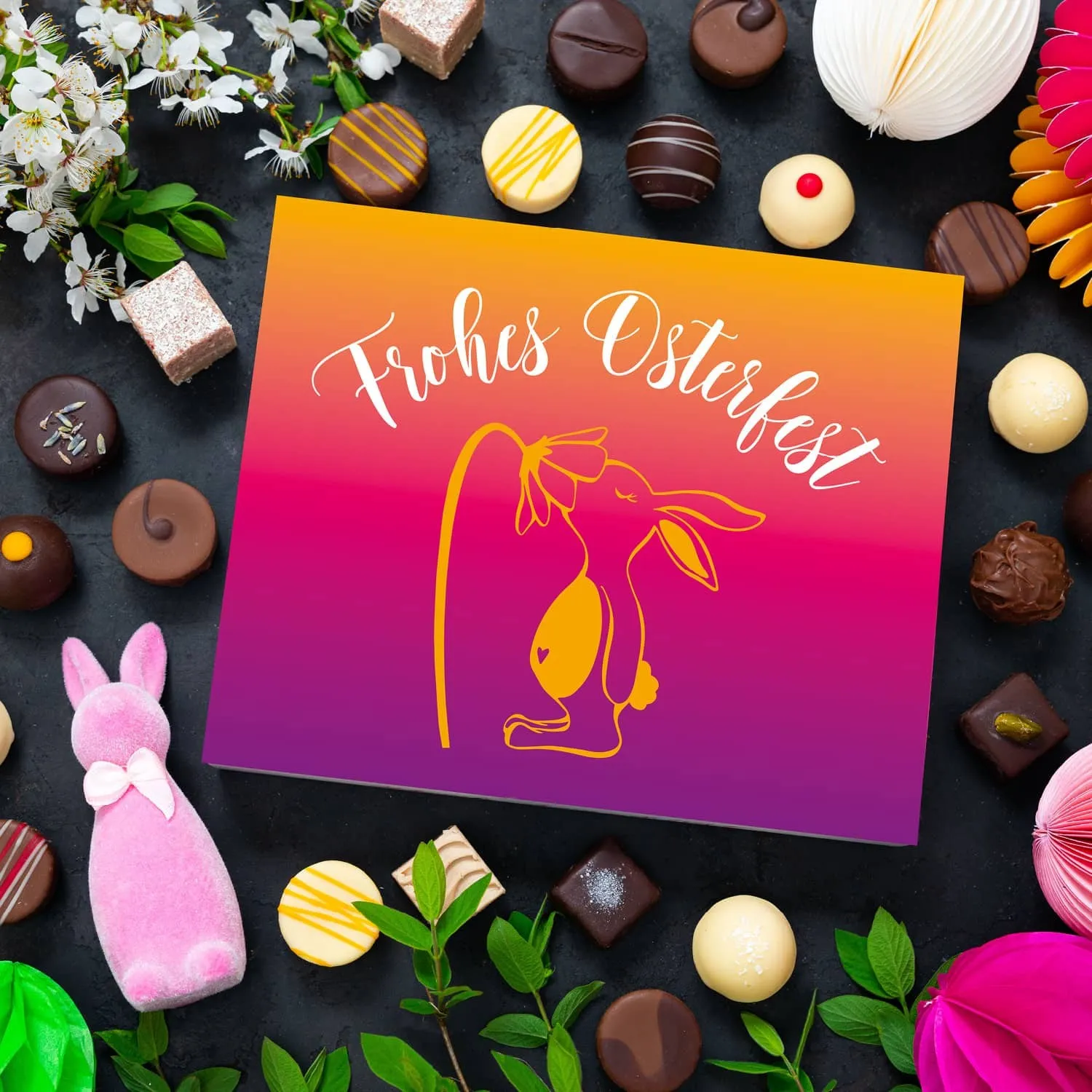 PRALINEN GESCHENKBOX OHNE ALKOHOL - Edle handgemachte Pralinen aus feinstem Confiserie-Edelkakao, stilvoll verpackt in einer hochwertigen XL-Geschenkbox. Exklusiver Schokoladengenuss für besondere Anlässe & genussvolle Momente