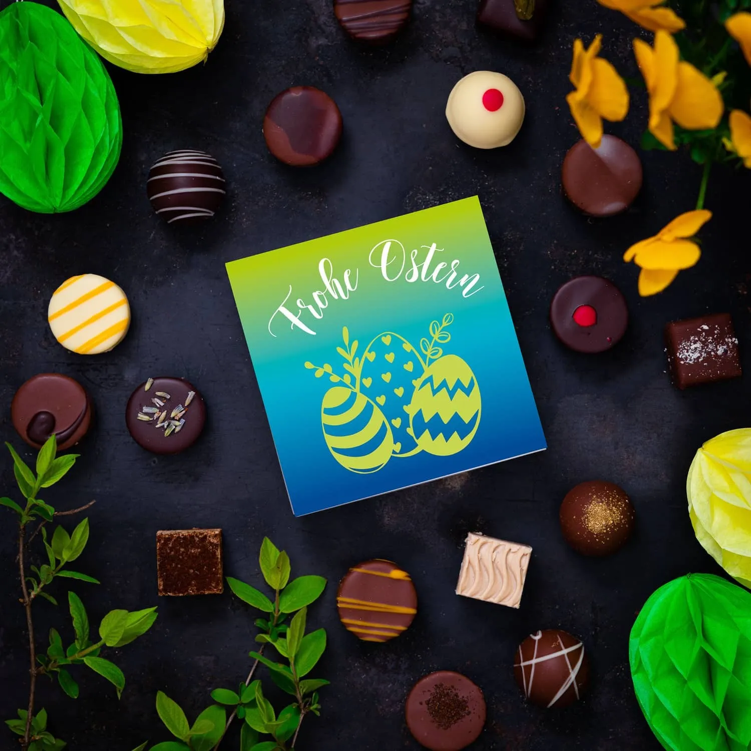 PRALINEN GESCHENKBOX OHNE ALKOHOL - Edle handgemachte Pralinen aus feinstem Confiserie-Edelkakao, stilvoll verpackt in einer hochwertigen Geschenkbox. Exklusiver Schokoladengenuss für besondere Anlässe & genussvolle Momente