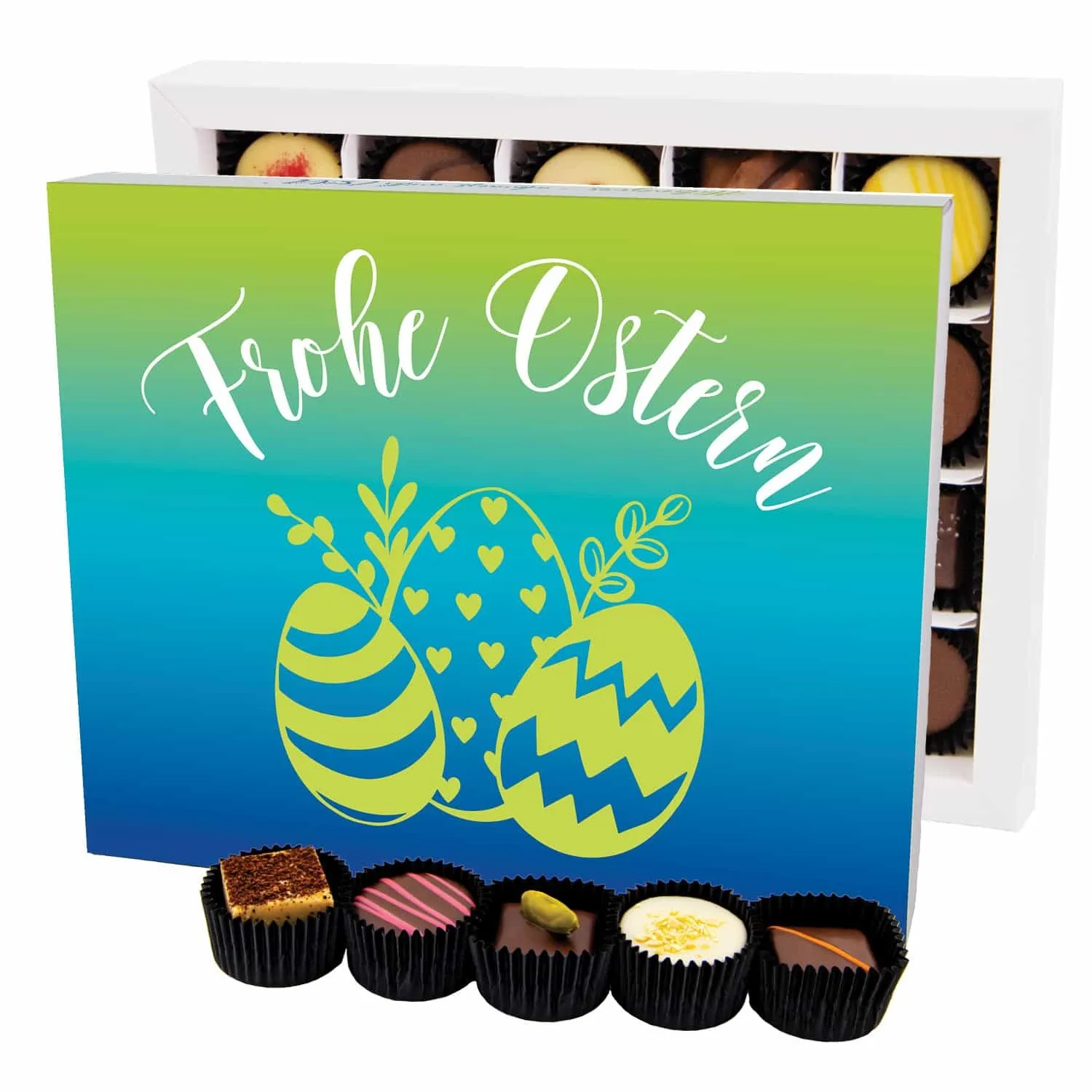 Frohe Ostern XL - Pralinen, ohne Alkohol handmade