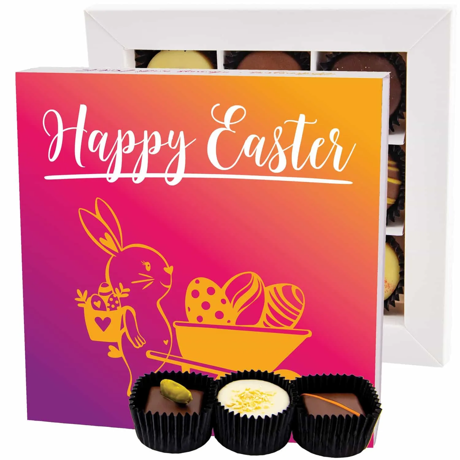 Happy Easter L - Pralinen, ohne Alkohol handmade
