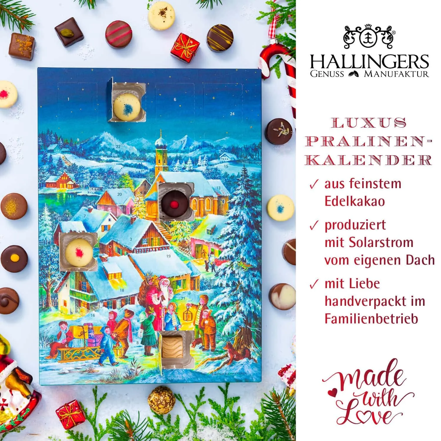 HANDWERK STATT MASSENWARE - Edition \Bergdorf\: Vergiss billig produzierte Standard-Pralinen mit schöner Verpackung - entscheidend ist nicht nur der erste Eindruck, sondern der Geschmack, der noch lange in Erinnerung bleibt