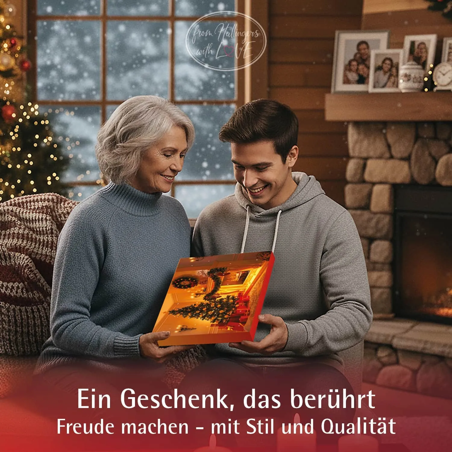 Adventskalender New York - Pralinen, ohne Alkohol handmade