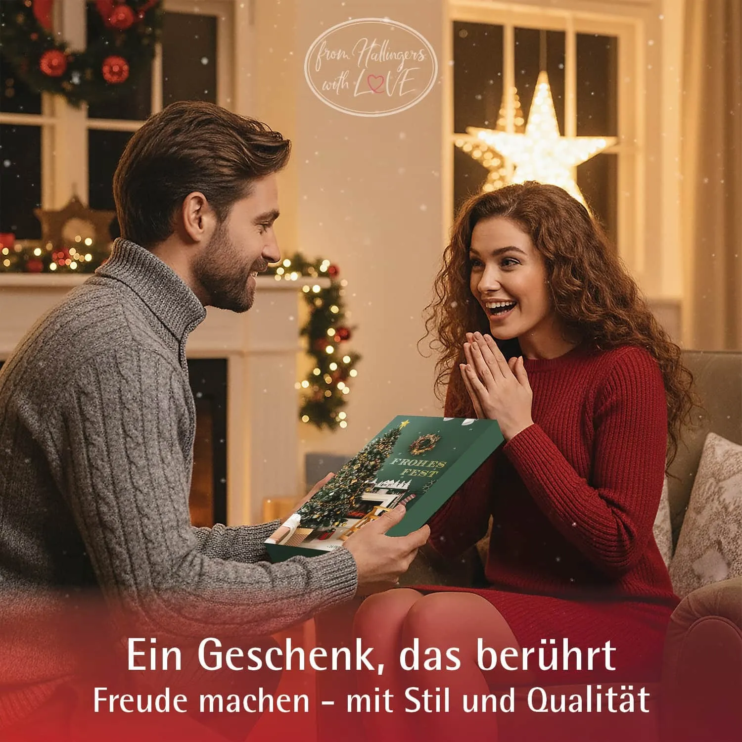 Adventskalender Weihnachten Zuhause - Pralinen, ohne Alkohol handmade