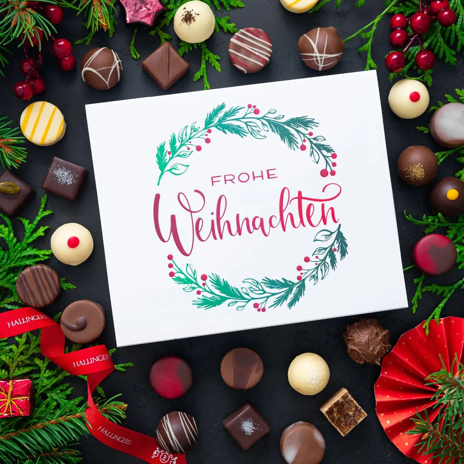 PRALINEN GESCHENKBOX OHNE ALKOHOL - Edle handgemachte Pralinen aus feinstem Confiserie-Edelkakao, stilvoll verpackt in einer hochwertigen XL-Geschenkbox. Exklusiver Schokoladengenuss für besondere Anlässe & genussvolle Momente