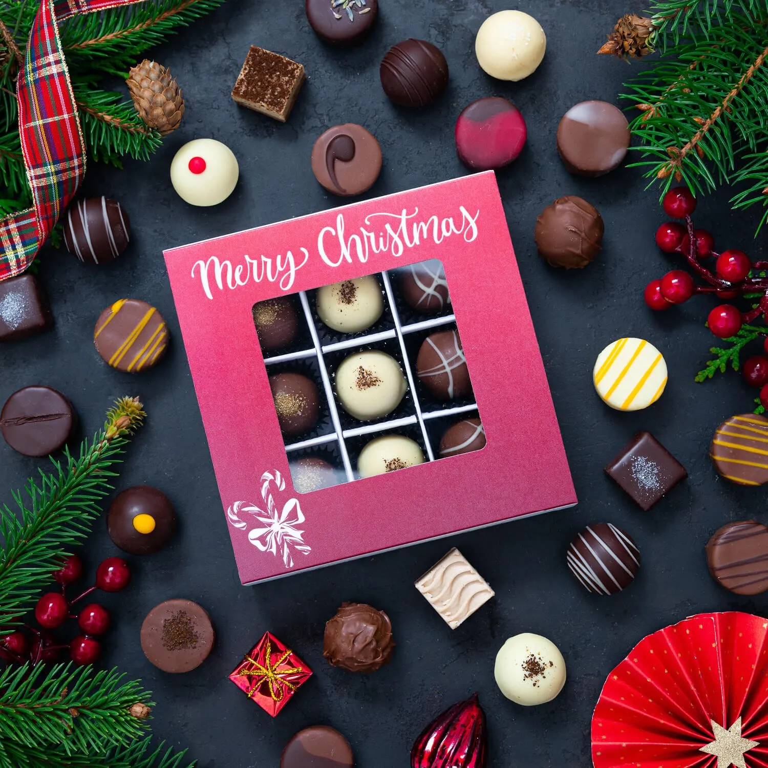 PRALINEN GESCHENKBOX MIT & OHNE ALKOHOL - Edle handgemachte Pralinen aus feinstem Confiserie-Edelkakao, stilvoll verpackt in einer hochwertigen L-Geschenkbox. Exklusiver Schokoladengenuss für besondere Anlässe & genussvolle Momente