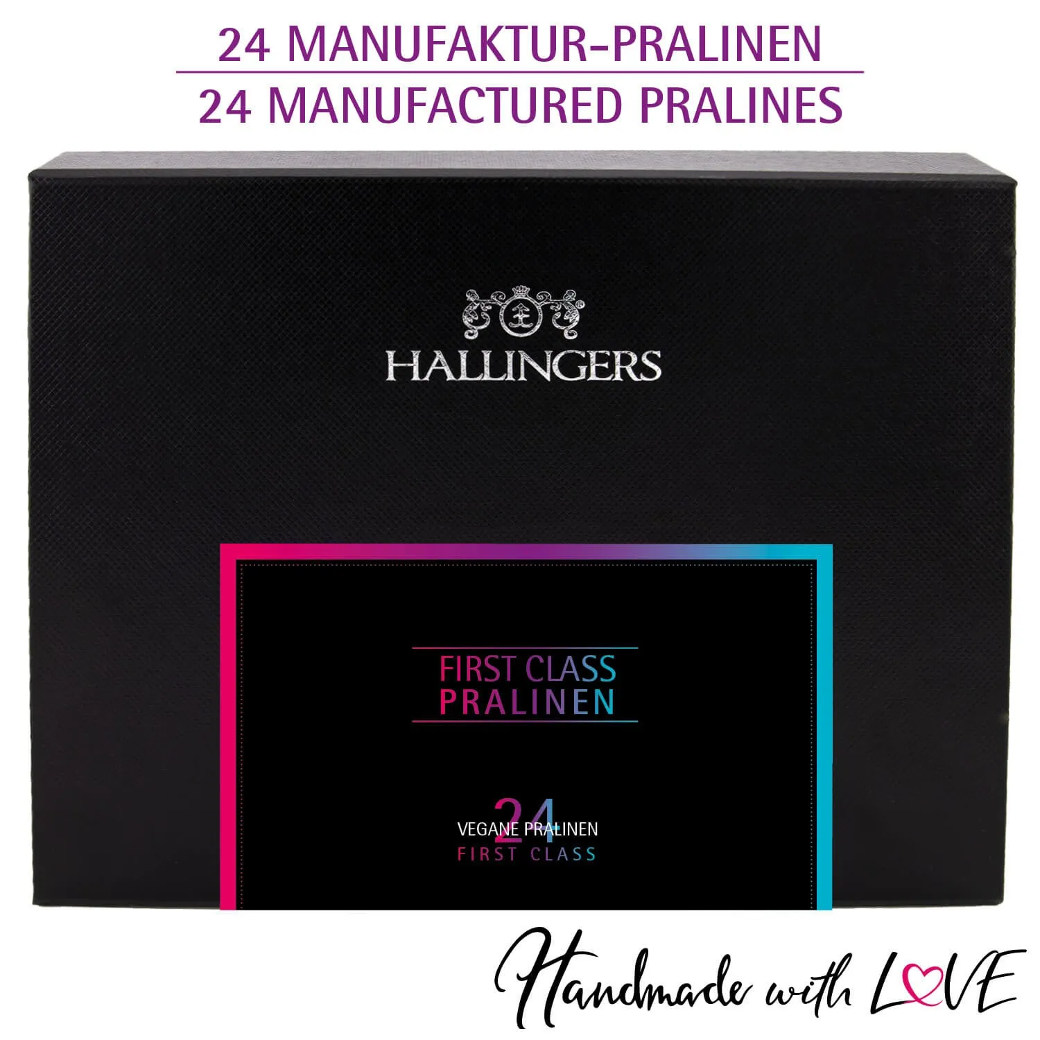 FirstClass Vegane Selection - Vegane Pralinen, mit & ohne Alkohol