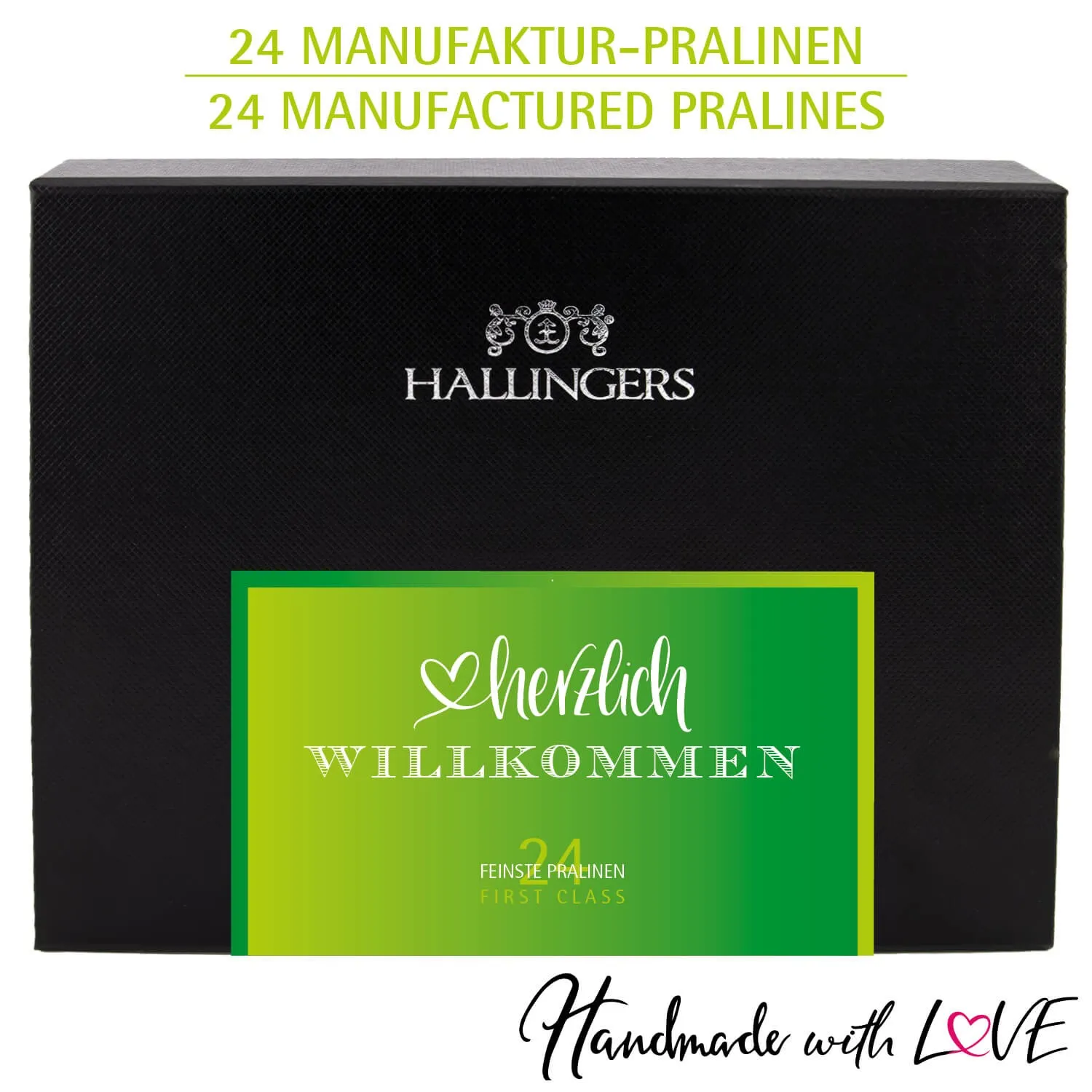 Herzlich Willkommen - Pralinen, ohne Alkohol handmade