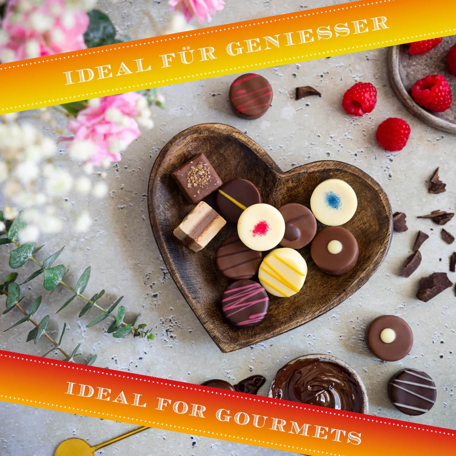 FÜR BESONDERE MENSCHEN & ANLÄSSE - Die besondere Geschenkidee für Frauen, Männer, Freunde, Familie, Kollegen & besondere Lieblingsmenschen. Perfekt für Verliebte, Jahrestage, romantische Überraschungen & unvergessliche Genussmomente zu zweit