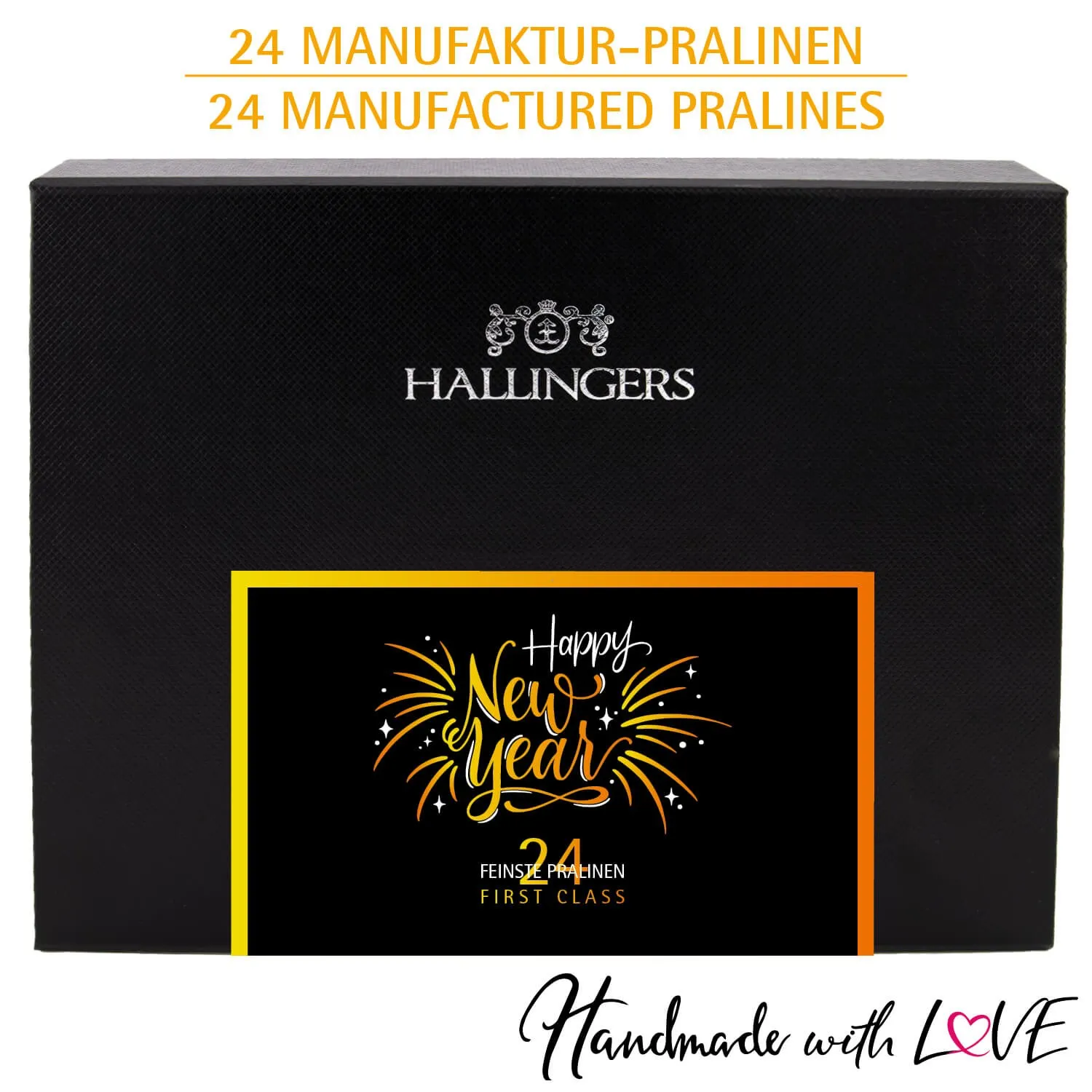 Happy New Year - Pralinen, ohne Alkohol handmade