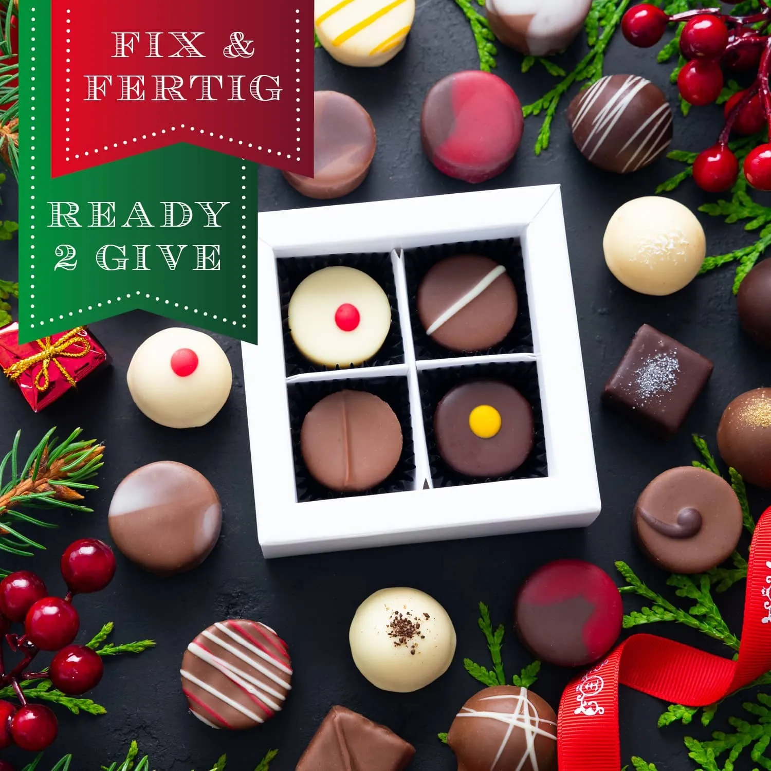HANDWERK STATT MASSENWARE - Edition \Vom Nikolaus für Dich\: Vergiss billig produzierte Standard-Pralinen mit schöner Verpackung - entscheidend ist nicht nur der erste Eindruck, sondern der Geschmack, der noch lange in Erinnerung bleibt