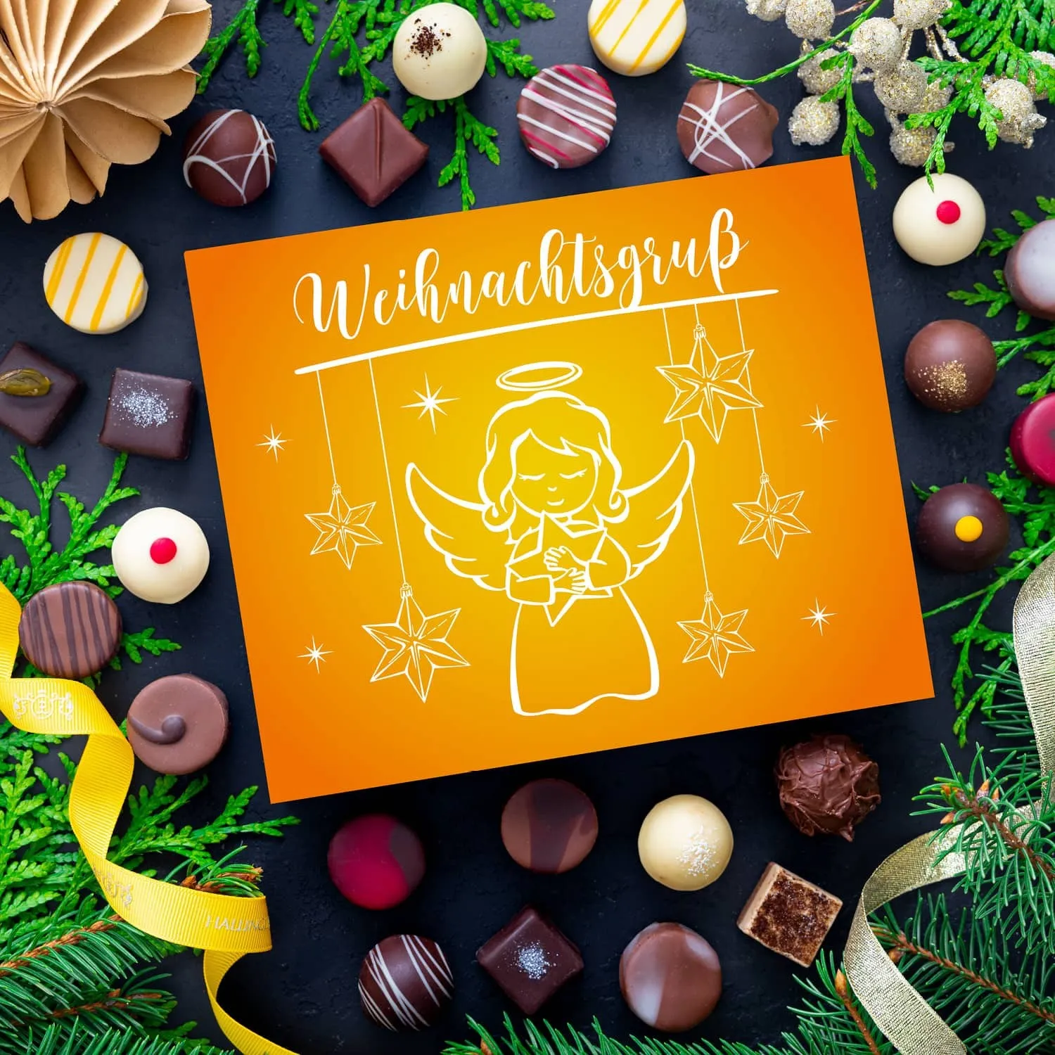 PRALINEN GESCHENKBOX OHNE ALKOHOL - Edle handgemachte Pralinen aus feinstem Confiserie-Edelkakao, stilvoll verpackt in einer hochwertigen XL-Geschenkbox. Exklusiver Schokoladengenuss für besondere Anlässe & genussvolle Momente