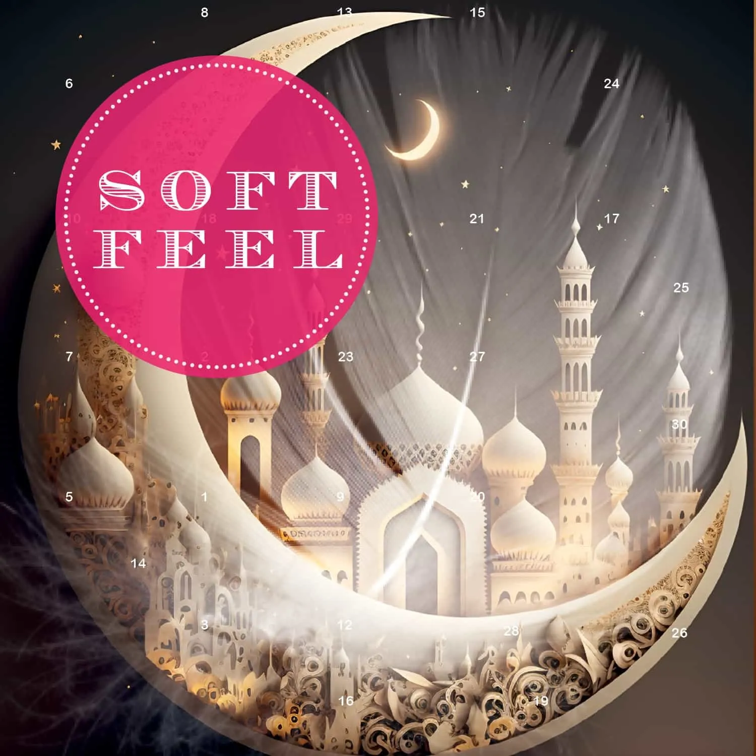 Ramadankalender Ramadan - Kareem - Pralinen Halal, ohne Alkohol handmade