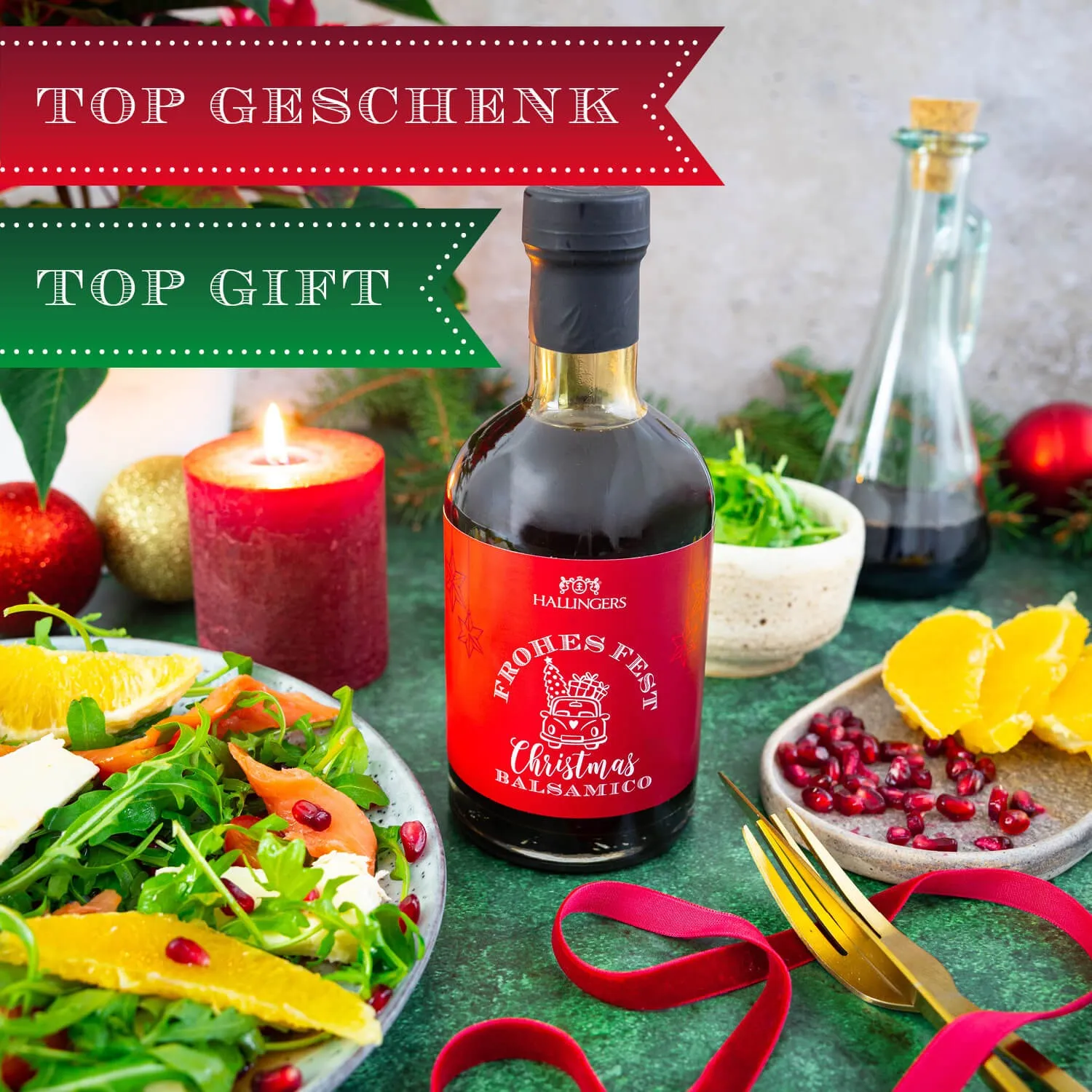 QUALITÄT, DIE MAN SCHMECKT - Edition \Frohes Fest\: Schluss mit austauschbaren Standard-Essigen ohne Tiefe - der Unterschied zeigt sich dort, wo Geschmack nicht verwaltet, sondern mit Leidenschaft entwickelt wird (Winter Balsamico)