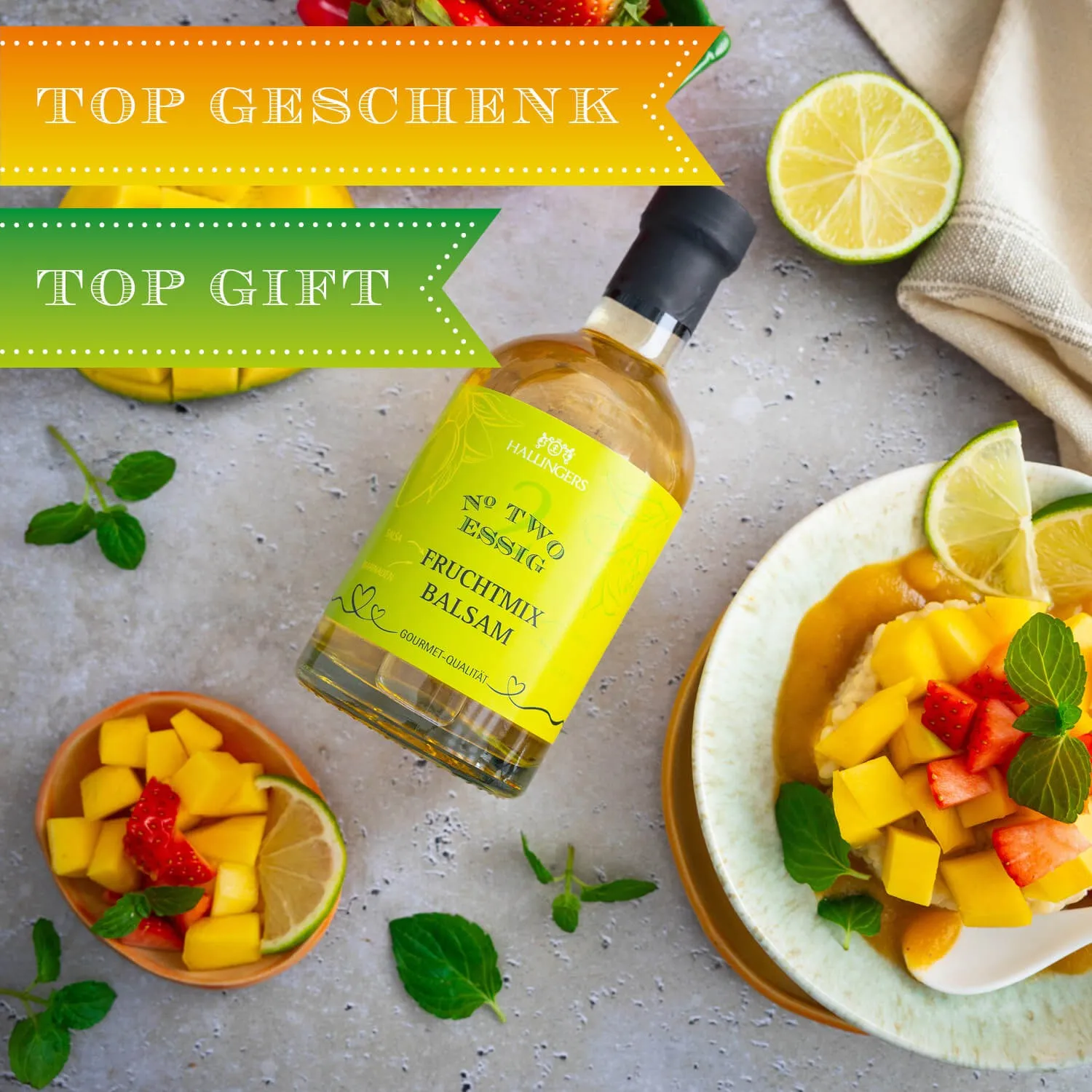QUALITÄT, DIE MAN SCHMECKT - Edition \Sommer Fruchtmix Balsam\: Schluss mit austauschbaren Standard-Essigen ohne Tiefe - der Unterschied zeigt sich dort, wo Geschmack nicht verwaltet, sondern mit Leidenschaft entwickelt wird