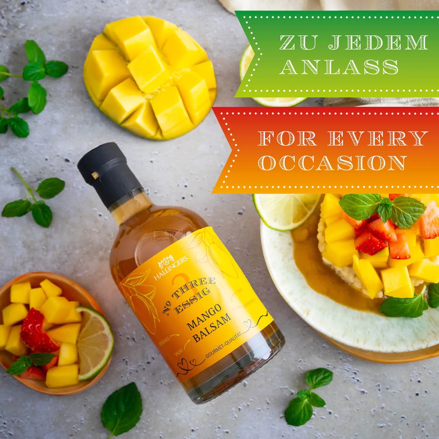 QUALITÄT, DIE MAN SCHMECKT - Edition \Mango-Balsam\: Schluss mit austauschbaren Standard-Essigen ohne Tiefe - der Unterschied zeigt sich dort, wo Geschmack nicht verwaltet, sondern mit Leidenschaft entwickelt wird