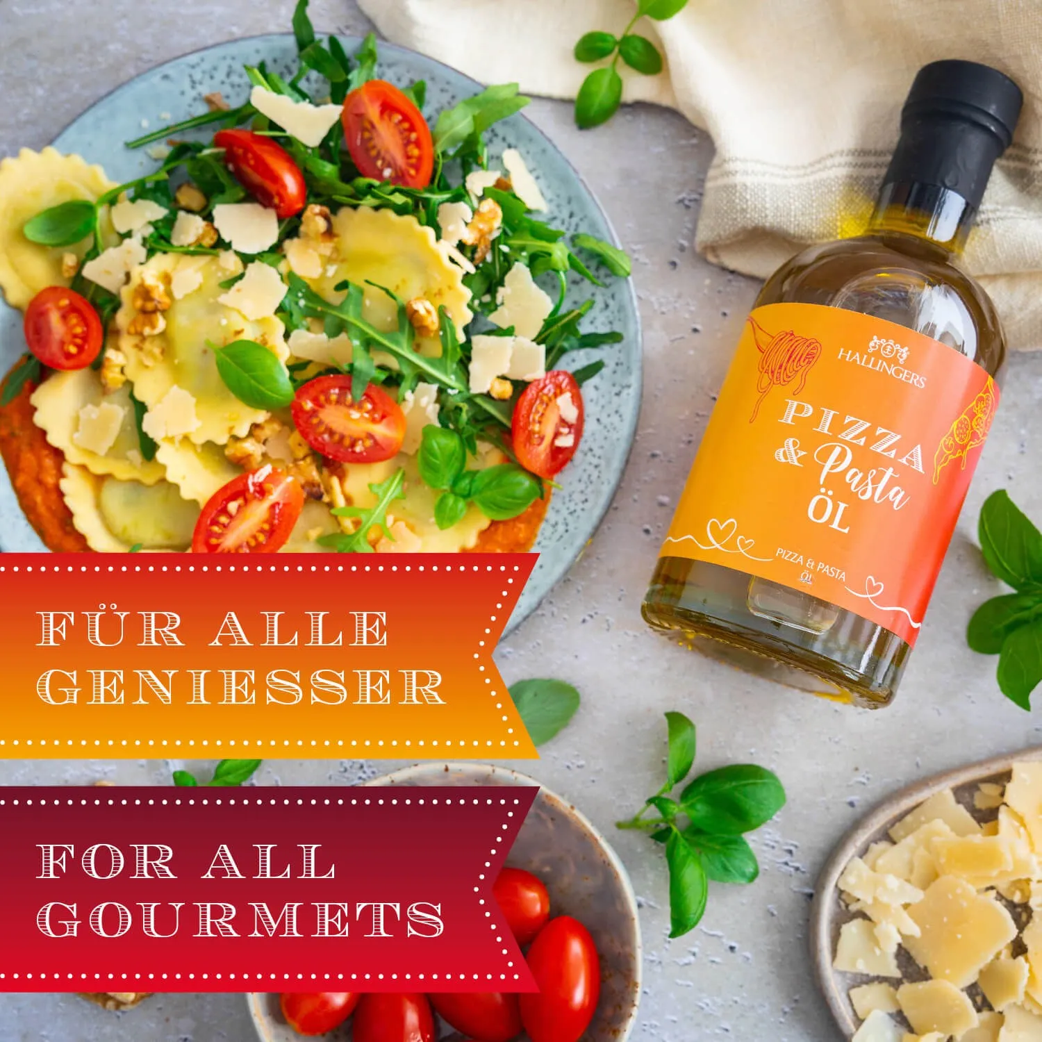 QUALITÄT, DIE MAN SCHMECKT - Edition \Pizza & Pasta Öl\: Vergiss geschmacksneutrale Standardöle für den Alltag - außergewöhnlicher Genuss beginnt dort, wo Qualität wichtiger ist als industrielle Effizienz und Massenfertigung