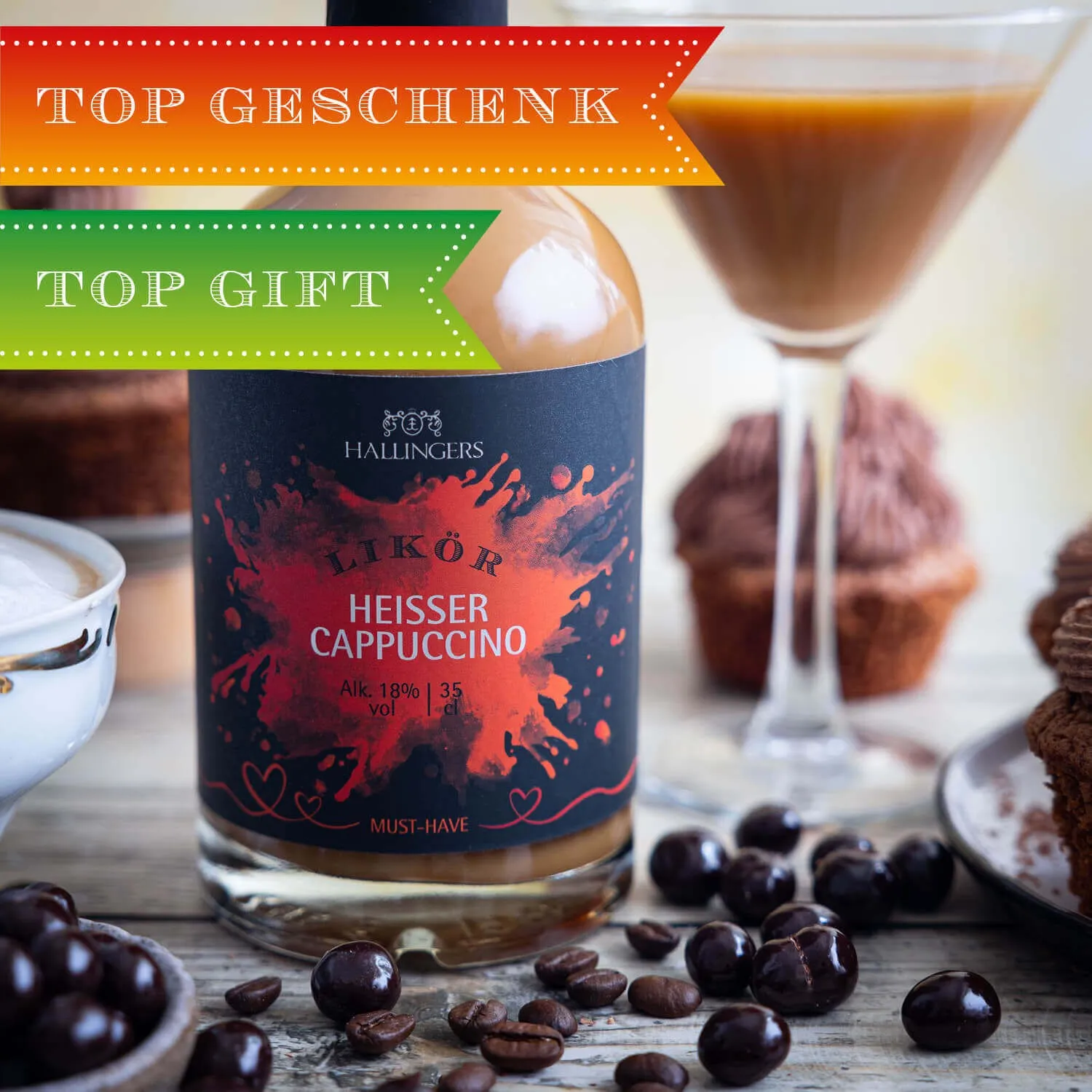 QUALITÄT, DIE MAN SCHMECKT - Edition \Cappuccino\: Während andere auf süße Beliebigkeit setzen, überzeugt echter Edel-Sahnelikör durch Finesse, ausgewogene Rezepturen und ein Geschmackserlebnis mit bleibendem Eindruck