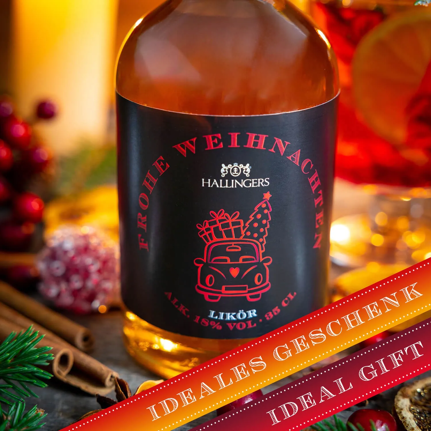 QUALITÄT, DIE MAN SCHMECKT - Edition \Frohe Weihnachten\: Schluss mit austauschbaren Likören ohne Persönlichkeit - der Unterschied zeigt sich dort, wo Geschmack nicht aus dem Labor, sondern aus Leidenschaft und Erfahrung entsteht