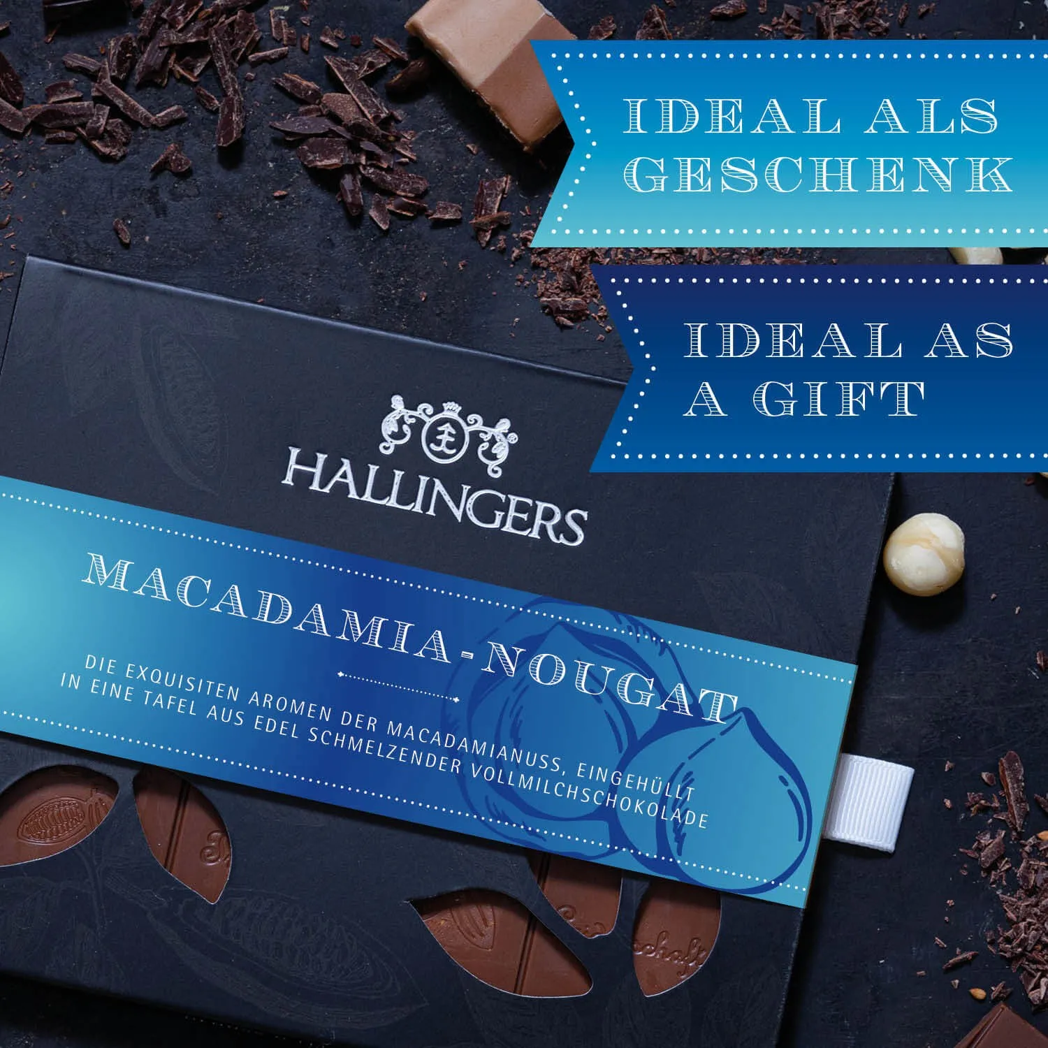 HANDWERK STATT MASSENWARE - Edition \Macadamia-Nougat\: Während andere auf niedrige Kosten & hohe Stückzahlen setzen, überzeugt echte Premium-Schokolade durch Geschmackstiefe, Qualität & ein Genusserlebnis mit bleibendem Eindruck