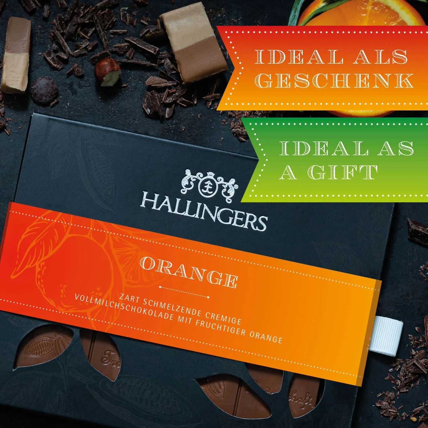 HANDWERK STATT MASSENWARE - Edition \Orange\: Während andere auf niedrige Kosten & hohe Stückzahlen setzen, überzeugt echte Premium-Schokolade durch Geschmackstiefe, Qualität & ein Genusserlebnis mit bleibendem Eindruck